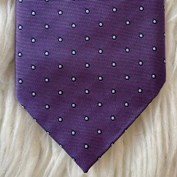 Saddlebred Other - Purple white polka dot tie, XL